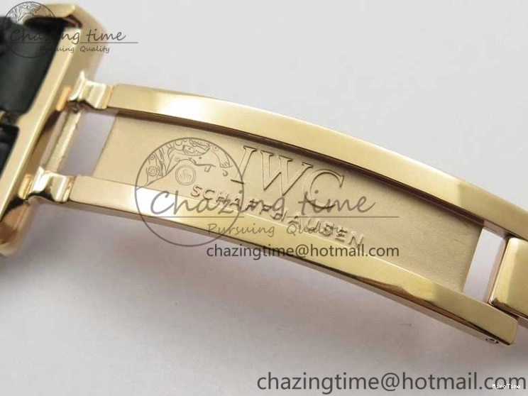 MIROTIME 0427 Elegant Portugieser Perpetual Calendar IW503302 RG V9F 1:1 Best Edition Gray Dial on Black Leather Strap A 7096